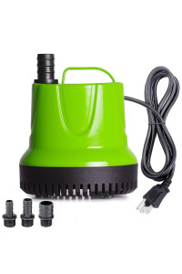 ALLYLANG 840GPH 60W Aquarium Submersible Water Pump, Apply to Fish Tank/Pond Fountain/Statuary/Hydroponics with 4 Nozzles 5.9ft Power Cord (840GPH)