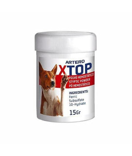 Artero X-Top Pet Hemostatic Powder (Dogs and cats) - Instant closes Small Bleedings Produced by cut of One or Scratches