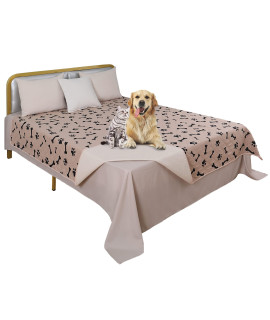 Waterproof Blankets for Dogs - NANBOWANG Dog Bed Covers for Large Dogs, Water Absorb Training Pads (8682 Beige)