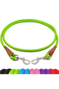 YUCFOREN 6 Foot Dog Tie Out Rope Leash, Heavy Duty Climbing Nylon Basic Leash for Camping, Indoor, Outdoor and Front Yard Green