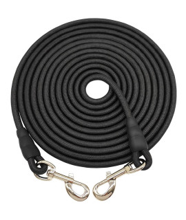 SEPXUFORE Tie Out Rope Dog Leash, 8-10-13-15-20-25-30-35-40-45-50FT Heavy Duty Nylon Check Cord for Medium Large Dogs Indoor/Outdoor Playing Camping Backyard