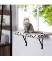 Sweetgo Cat Window Perch-Mounted Shelf Bed for cat-Funny Sleep DIY Kitty Sill Window Perch- Washable Foam Cat Seat (Pink)