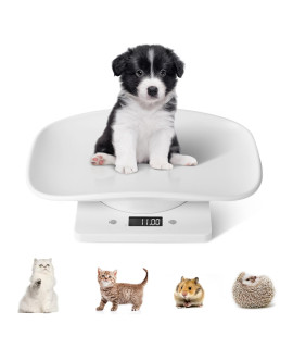 Digital Pet Scale, Small Animal Weight Scale Portable Electronic LED Scales, Multifunction Kitchen Scale(Max. 22 lbs), for Weighing Puppy/Kitten/Hamster/Hedgehog/Tortoise/Food