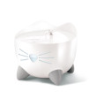 catit PIXI Drinking Fountain - cat Water Fountain with Triple Filter and Ergonomic Drinking Options, White
