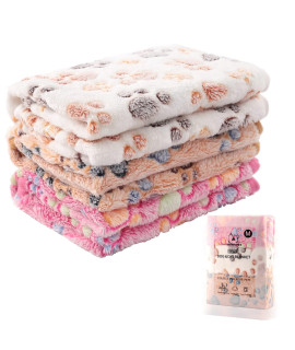 MIWOPET 3 Pack Cat and Dog Blanket Soft & Warm Fleece Flannel Pet Blanket, Great Pet Throw for Puppy, Small Dog, Medium Dog & Large Dog (Medium)