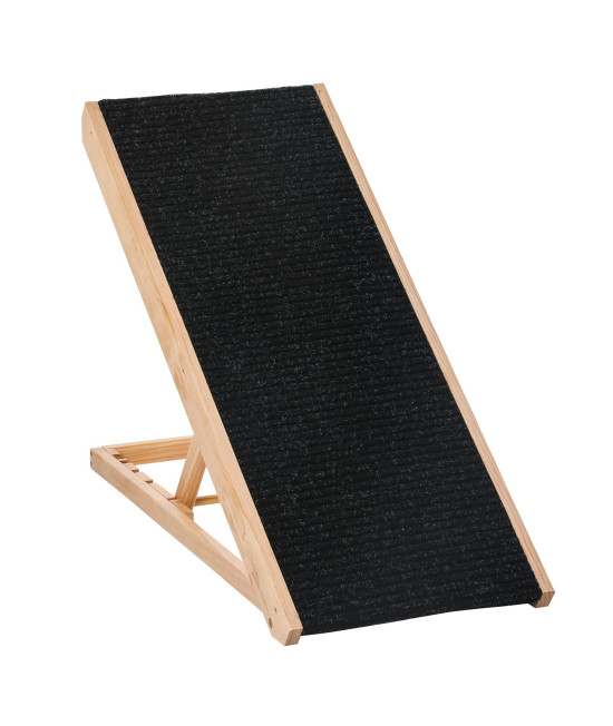 Pawhut Dog Ramp, Dog Ladder Ramp for cats and Pets Up to 75 kg Foldable Non-Slip and Adjustable