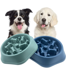 cAISHOW Slow Feeder Dog Bowl Anti gulping Healthy Eating Interactive Bloat Stop Fun Alternative Non Slip Dog Slow Food Feeding Pet Bowl Slow Eating Healthy Design for Small Medium Size Dogs
