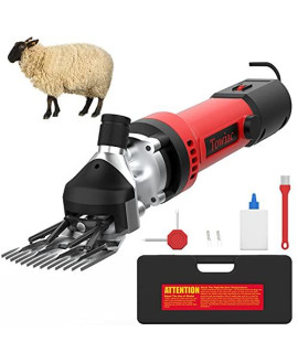 Towiac Sheep Shears,550W Professional Electric Sheep Clipper,Farm Livestock Clippers Kit for Thick Coat Animals, 6 Speeds Heavy Duty Dog Shears for Thick Fur