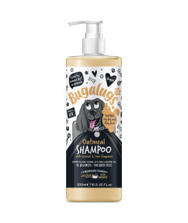 BUgALUgS Oatmeal & Aloe Vera Dog Shampoo Dog grooming Shampoo Products for Smelly Dogs with Fragrance, Best Oatmeal Puppy Shampoo, Vegan pet Shampoo & conditioner (169 Fl Oz)