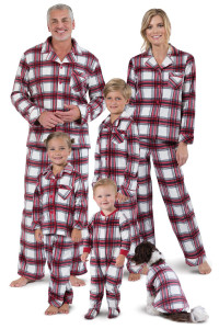 Pajamagram christmas Pajamas For Family, Fireside Plaid, Womens XSP Red