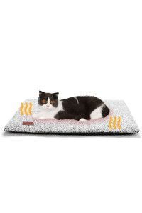 Self Warming Cat Bed Self Heating Cat Dog Mat 24 x 18 inch Extra Warm Thermal Pet Pad for Indoor Outdoor Pets with Removable Cover Non-Slip Bottom Washable Light Gray
