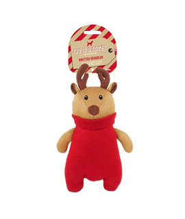 Rosewood Knitted, Squeaky Reindeer christmas Dog Toy, 34 x 20 x 10cm