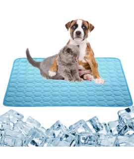 dgdgbaby Dog Cooling Mat Large Cooling Pad Summer Pet Bed for Dogs Cats Kennel Pad Breathable Pet Self Cooling Blanket Dog Crate Sleep Mat Machine Washable