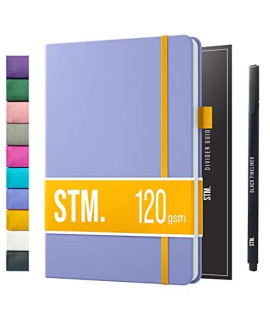 Scribbles That Matter B5 Dotted Journal (120gsm) create Your Perfect Bullet Bujo Journal on Ultra-Thick No Bleed Paper - Hardcover Notebook - Pro Version - Lavender