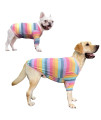 PriPre Dog clothes for Large Dogs Striped Breathable cotton Dog Pajamas Big Dogs Shirts Boy girl 3XL,Pink Stripe