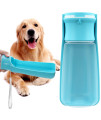 Portable Dog Water Bottle for Walking 19 OZ or 12 OZ Portable Pet Water Bottles for Puppy Small Medium Large Dogs Water Dispenser Dog Water Bowl Dog Accessories (19OZ Blue) (19 OZ Blue)