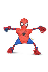 Marvel Comics for Pets Spiderman Rope Flyer Dog Toy Superhero Spiderman Toy for Dogs, Flyer Toy Dog Rope Toy for Toss and Tug Dog Toy Officially Licensed Comics