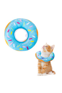 cat cone collar Soft, Nobleza Adjustable cute Donut Pet Recovery collar for Wound Healing, comfy Alternative Elizabethan collar Medical Neck Pillow After Surgery for cat, Kitty, Puppy, Small Dog