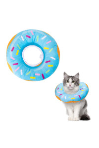 cat cone collar Soft, Nobleza Adjustable cute Donut Pet Recovery collar for Wound Healing, comfy Alternative Elizabethan collar Medical Neck Pillow After Surgery for cat, Kitty, Puppy, Small Dog