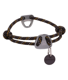 Ruffwear, Knot-a-Collar Dog Collar, Climbing Rope Collar for Everyday Use, Obsidian Black, 20-26