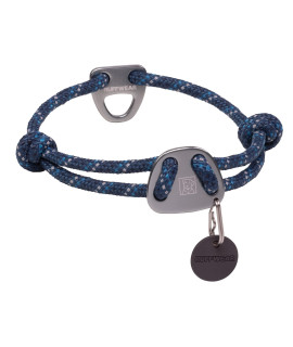 Ruffwear, Knot-a-Collar Dog Collar, Climbing Rope Collar for Everyday Use, Blue Moon, 14-20