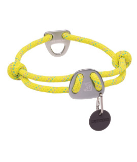 Ruffwear, Knot-a-Collar Dog Collar, Climbing Rope Collar for Everyday Use, Lichen Green, 14-20