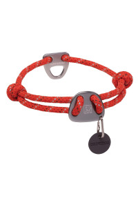Ruffwear, Knot-a-Collar Dog Collar, Climbing Rope Collar for Everyday Use, Red Sumac, 20-26