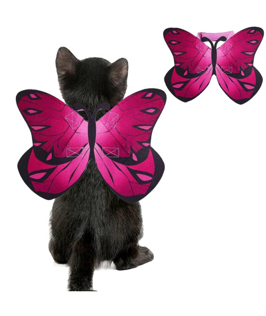 Cat Butterfly Costume Halloween Wings for Small Dogs and Cats, Puppy Cat Apparel Clothes for Halloween Party Decoration