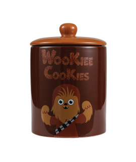 Star Wars for Pets Chewbacca Wookiee Cookies Dog Treat Jar 7.3 x 5.1 Dog Treat Jar with Lid, Dishwasher Safe Chewbacca Dog Food Storage Container Treat Jar for Dog Feeding & Food Storage
