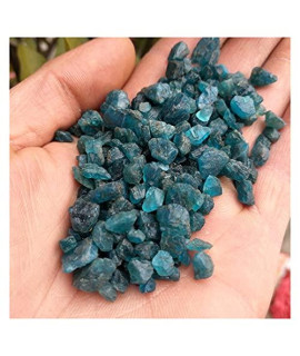 YSJJSQZ crystal Rough Natural Blue Apatite Rough Stones crystal gravel Minerals Specimen Wedding Decoration Aquarium (Size : 300g)
