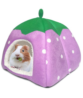 Tierecare Guinea Pig Hideout Hamster Bed Rabbit House Cave Accessories Cozy Hide-Out for Bunny Hedgehog Ferret Chinchilla&Other Small Animals