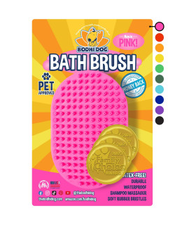 Bodhi Dog Shampoo Brush Pet Shower & Bath Supplies for Cats & Dogs Grooming Long & Short Hair Dog Scrubber Professional Quality Dog Wash Brush