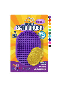 Bodhi Dog Shampoo Brush Pet Shower & Bath Supplies for Cats & Dogs Dog Bath Brush for Dog Grooming Long & Short Hair Dog Scrubber for Bath Professional Quality Dog Wash Brush