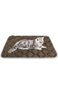 ULIGOTA Self Heating Cat Mat Thermal Pet Bed Mat Self-Warming Pet Crate Pad Medium