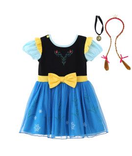 Dressy Daisy Ice Princess Dress Up clothes Halloween Fancy Party Tulle Skirt Summer Outfit with Accessories for Toddler girls Size 2T, Style 16