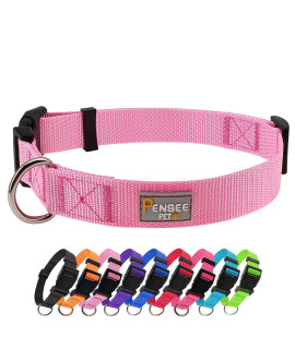Pink Dog Collar for Small Medium Large Dogs Girls