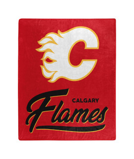 Northwest NHL calgary Flames Unisex-Adult Raschel Throw Blanket, 50 x 60, Signature