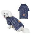 Knit Turtleneck Dog Sweater for Small Medium Large Dogs, Warm Puppy Clothes for Fall Winter, Cozy Sweatshirts Dog Coats