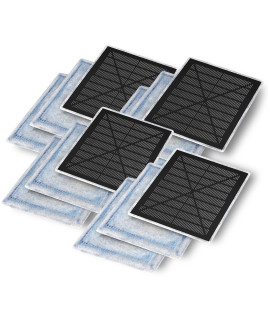 Think Crucial Replacement Aquarium Filters - can be adapted to fit Aqua-Tech EZ-Change 2 and Aqua Brand 10-20 Power Filters - Pack of 12