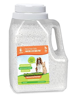 All About Pets Snow and Ice Melt - gentle on Your Pets Paws and Made with No Toxic chlorides or Painful Rock Salt Safe for Dogs & cats - 9 lb Shaker Jug