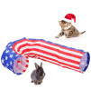 2 Way Cat Tunnels for Indoor Cats, Collapsible Tube 10 Inch Diameter & 37 Inch Longer Cat Tunnel Toy (J-Type)