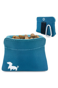 Swaggly Pocket Sized Dog Treat Pouch - Treat Pouches for Pet Training - Dog Treat Pouch with Magnetic Closure - Dog Walking Accessories - Turquoise