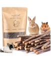 CHUHUAYUAN Natural Apple Sticks, 100g Treats Food for Small Animals, Chew Toys for Chinchilla Guinea Pigs Rabbit Squirrel Hamster Bunny (100g)