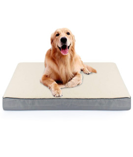 Dog Bed for Dogs - Orthopedic Dog Beds with Removable Washable Cover, Big Egg Crate Foam Pet Bed 36x27x3 Inch