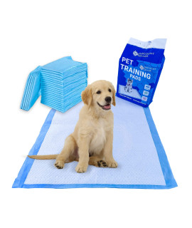 Discount Seller Puppy Pads 100 Pack Large Size, Highly Absorbent Puppy Training Pads, Disposable and Leakproof Premium Quality Dog Training Pee Mats 60x60 cm