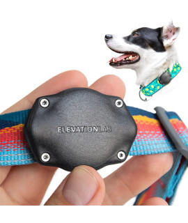 Elevation Lab TagVault Pet - The Most Secure AirTag Dog Collar Mount IP68 Waterproof, Fits All Width Collars