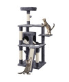 Yaheetech 60.5in Multi-Level Cat Tree Tower for Indoor Cats Cat House with Scratching Board Posts, Condo, Hammock, Soft Perch Cat Activity Center Cat Furniture for Large Cats