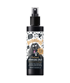 BUgALUgS Oatmeal Dog cologne deodorising spray with coconut & Lime scent, dog perfume spray with odour neutraliser - vegan dog deodorant pet odour eliminator works great with Oatmeal shampoo (1x 200ml)
