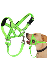 Dog Head Collar, No Pull Head Halter with Soft Padding, Durable Headcollar for Medium Large Dogs, Free Training Guide Included