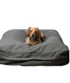 SELUGOVE Dog Bed Covers 30L ?20W ?3H Inch Washable Grey Thickened Waterproof Oxford Fabric with Handles and Zipper Reusable Dog Bed Liner for Small to Medium 30-35 Lbs Puppy